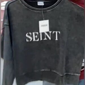 Seint Label Black Wash Women's Sweatshirt Multiple sizes